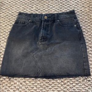 Black jean skirt